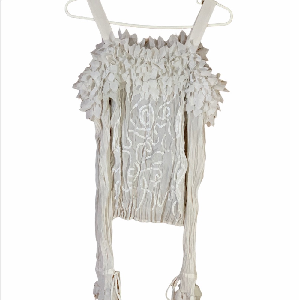 Kaelyn-Max White off shoulder blouse.